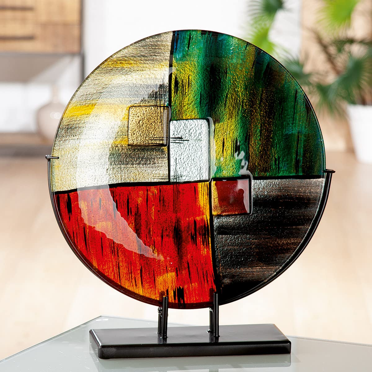 gilde-mirano-standrelief-sculpture-verre-multicolore-41-5-cm image 2