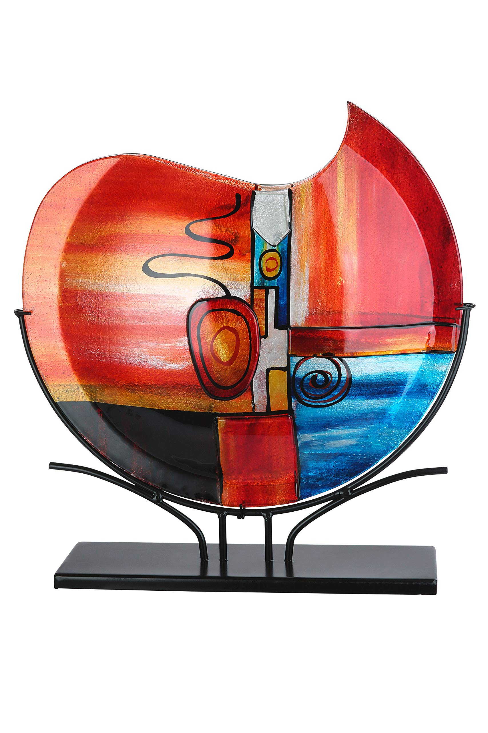 gilde-glas-art-vase-verre-new-life-40-5-cm-multicolore image 1