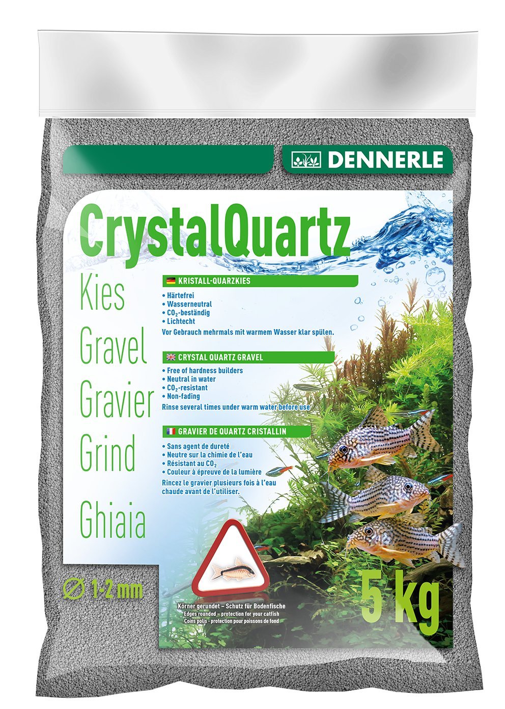 dennerle-gravel-and-soil-gravier-quartz-10-kg-gris-ardoise image 2