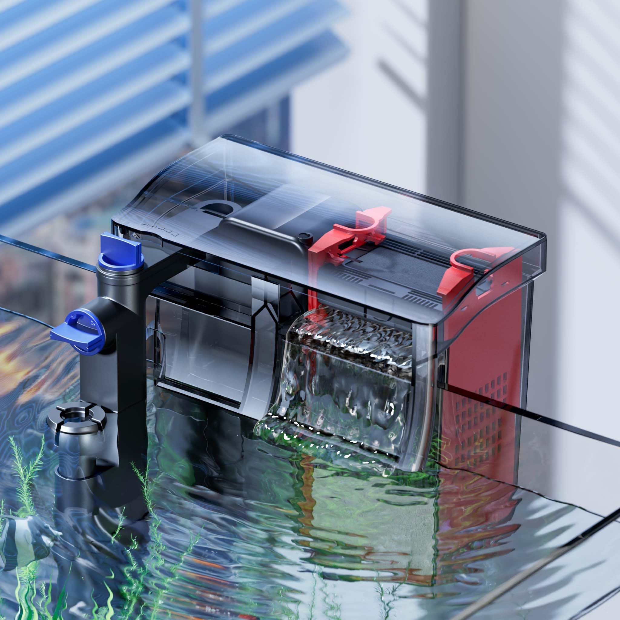 sunsun-cbg-500-filtre-suspendu-aquarium-500-l-h-uv-5w image 2