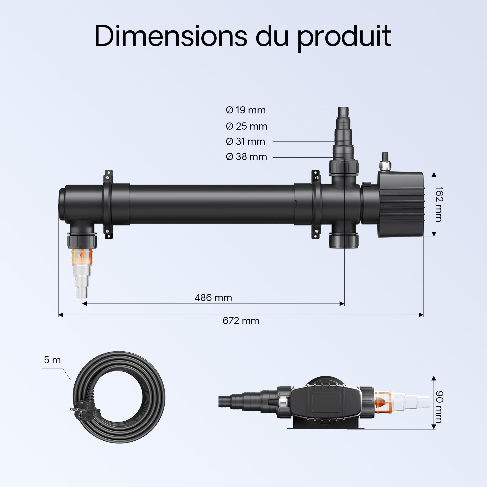 sunsun-cuv-155-st-rilisateur-bassin-55w-5000-l-h-poissons image 3