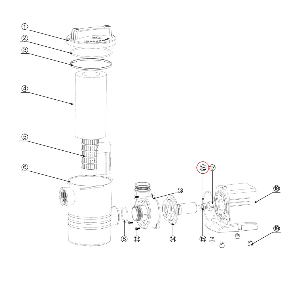 sunsun-spare-parts-cpp-5000f-joint-torique-4-rouge-piscine image 3
