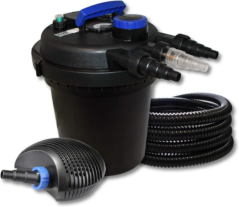 sunsun-cpf-180-kit-filtre-bassin-pression-6000l-uv-11w-pompe image 1