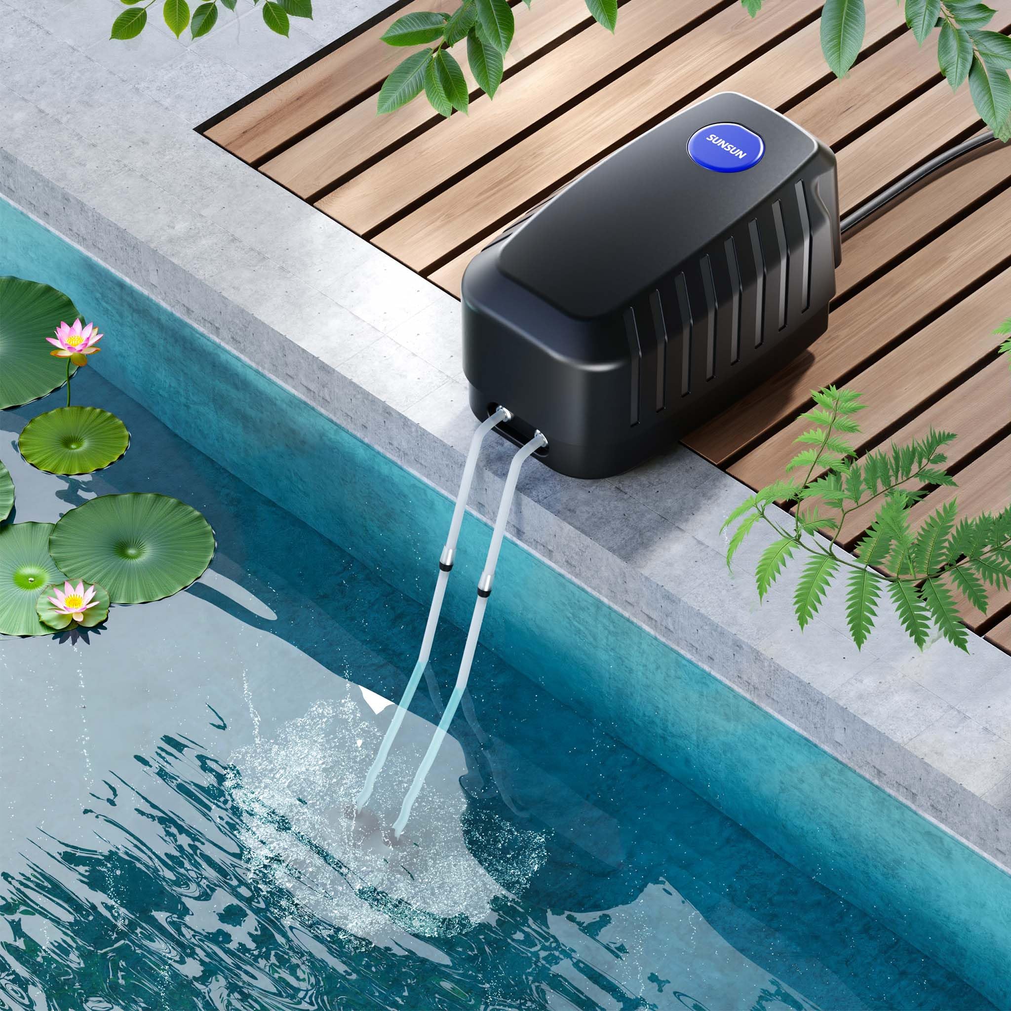 sunsun-pompe-air-aquarium-8w-13-l-min-bulleur-silencieux image 2