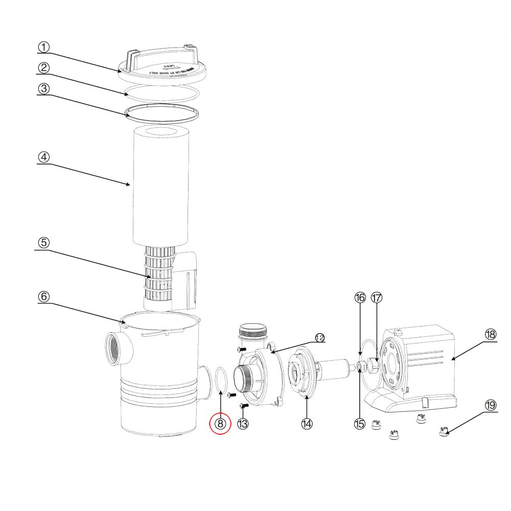 sunsun-cpp-5000f-joint-torique-3-pi-ce-pompe-piscine image 3
