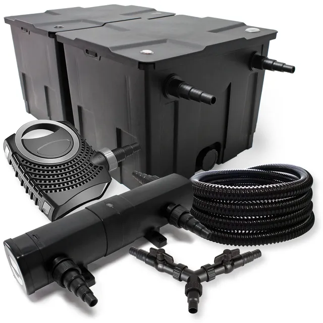 sunsun-cbf-350b-kit-filtre-bassin-60000l-uv-36w-pompe-8000 image 1