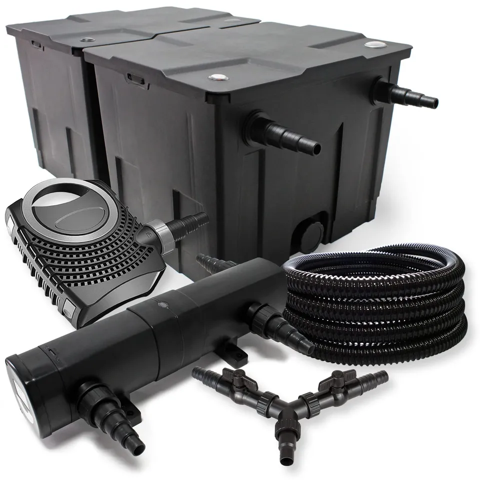 sunsun-cbf-350b-kit-filtre-bassin-60000l-uv-36w-pompe-8000 image 1