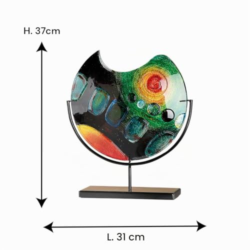 gilde-vases-cache-pots-vase-verre-artisanal-37-cm-colore image 5