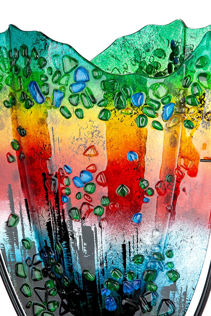 gilde-glas-art-rainbow-vase-en-verre-47-5-cm-multicolore image 3