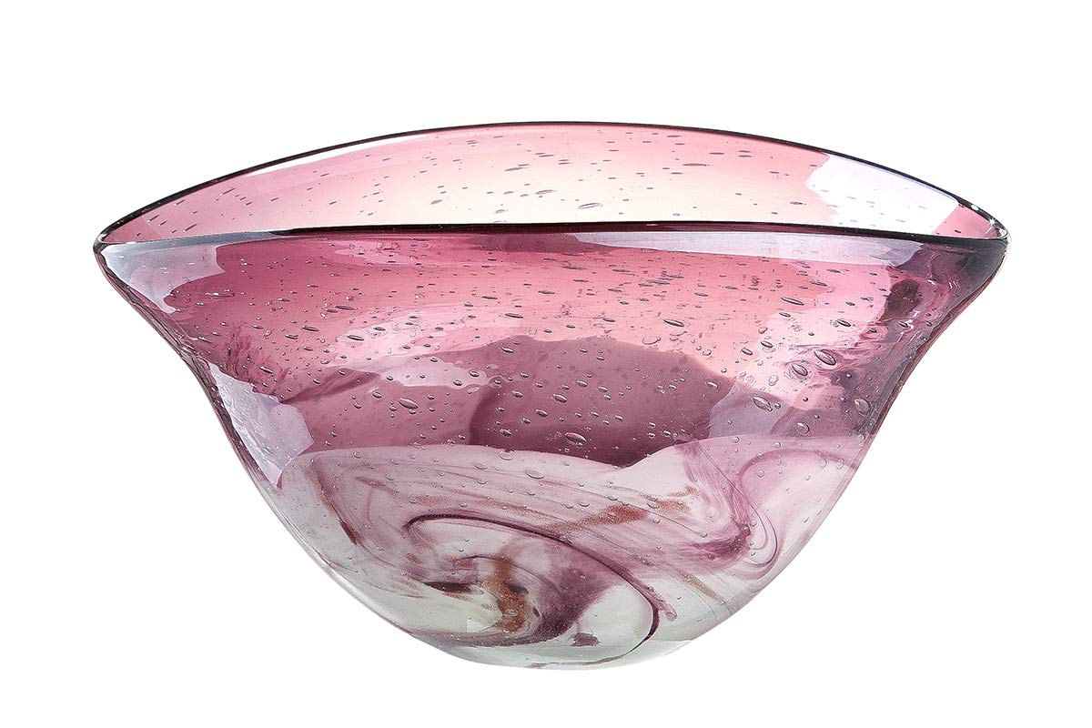 gilde-porpora-bol-en-verre-magenta-dor-16-cm image 1