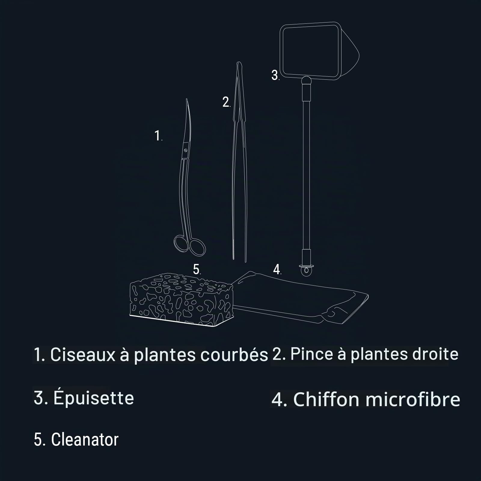 dennerle-aquarium-care-set-kit-entretien-aquarium-inox-eau-douce image 3