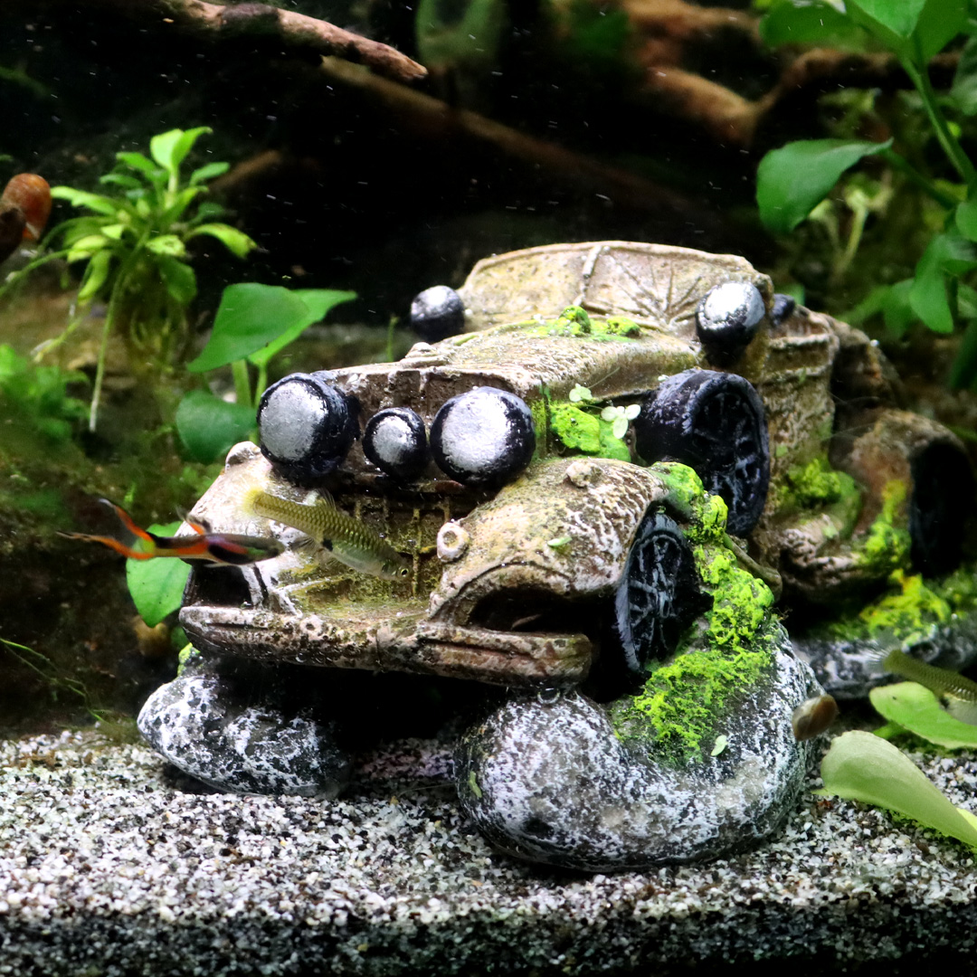 amtra-reef-rock-vieille-voiture-d-cor-aquarium-r-sine image 1